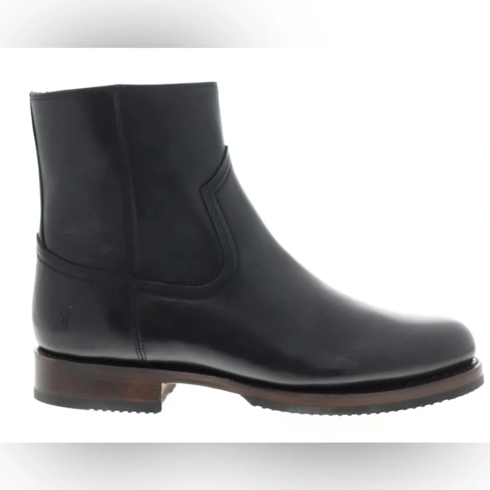 New Frye Sawyer Inside Zip 80304 Vintage Black Boots Mens Sz 8.5 M